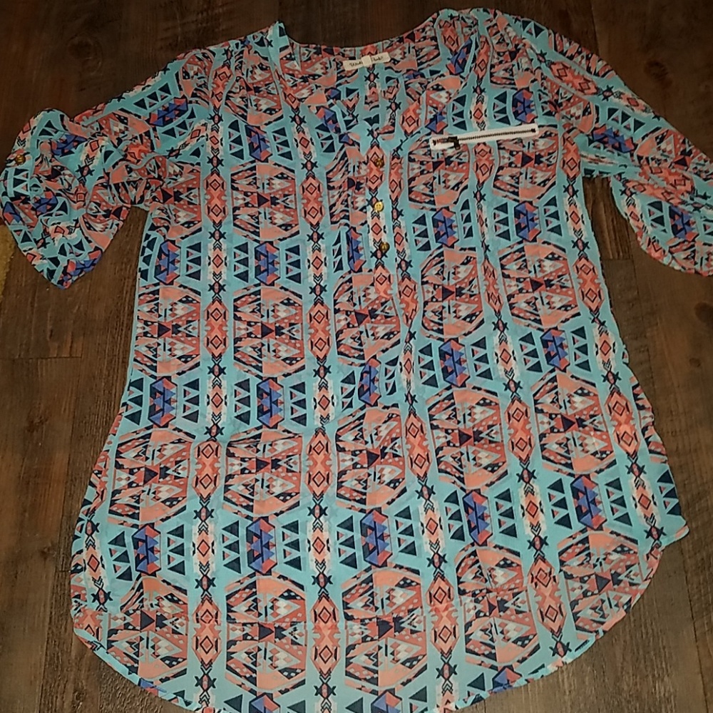 Wishful Park 3/4 sleeve silky thin sz L